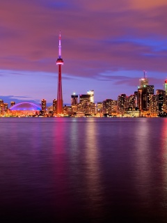 Ночной Торонто обои
