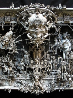 Адская скульптура обои