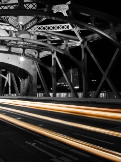 Движение на мосту обои