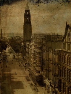 Старинное фото города обои