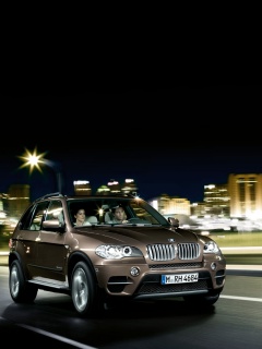 Пара в BMW X5 обои