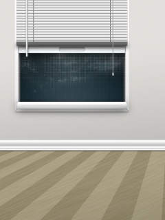 Полосатый пол и стечатое окно обои