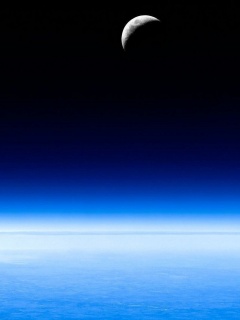 Луна над горизонтом обои
