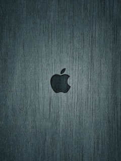 Логотип Apple на доске обои