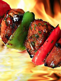 Сочный шашлычок обои