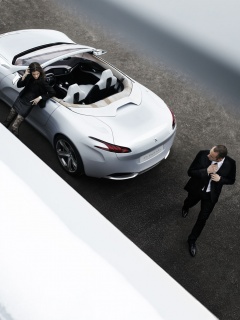 Пара у кабриолета Пежо обои