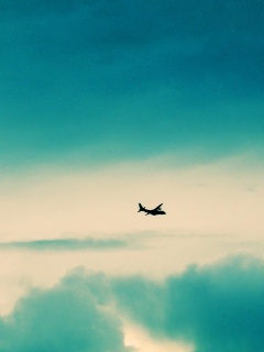 Самолет в небе обои