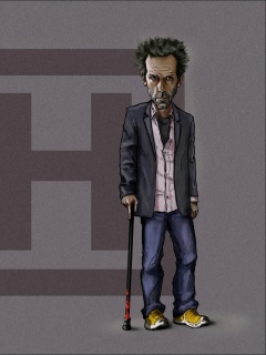 Шарж на доктора Хауса обои