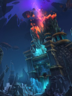 Вход в вулканический храм обои