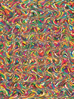 Кривые разноцветные клеточки обои