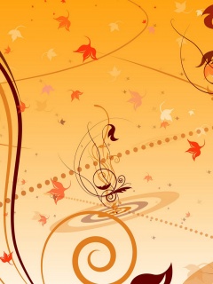 Цветы и завитки обои