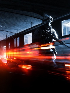 Солдаты на станции метро обои