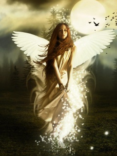 Девушка-ангел обои