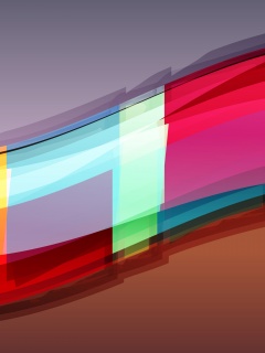 Волна из прозрасных цветных пластин обои