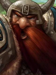 Гном убегающий от ночной эльфийки обои