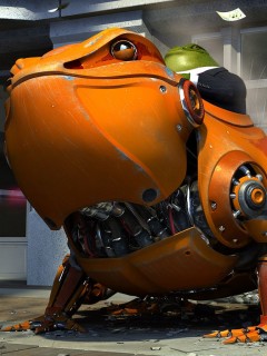 Боевой робот-жаба обои