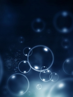 Пузыри в темной воде обои