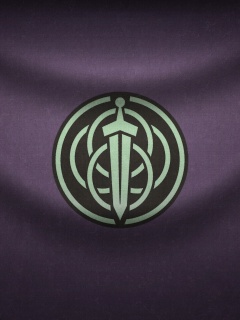 Меч на фоне колец обои