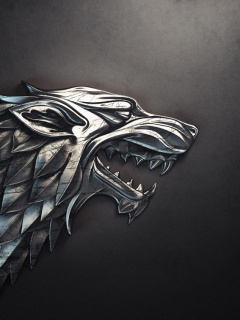 Металлический герб дома Старков обои