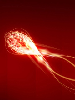 Сгусток красных линий обои