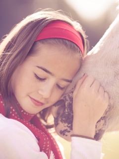 Девочка и лошадь обои