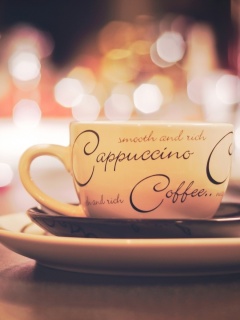 Чашечка капучино обои