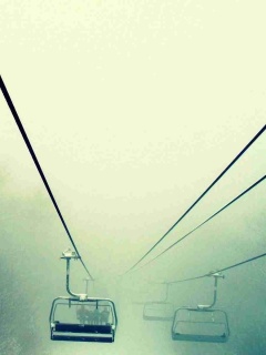 Канатная дорога в зиму обои