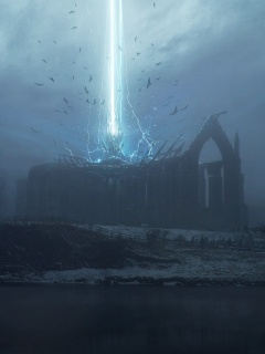 Заброшенный собор обои