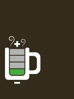 Зарядка от кофе обои