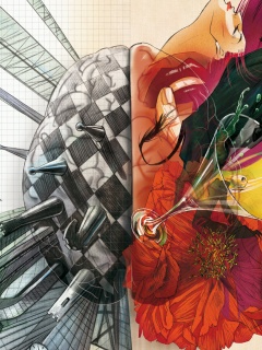 Левая и правая часть мозга обои