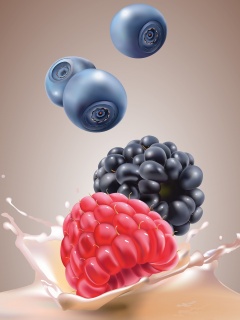 Векторные ягоды обои