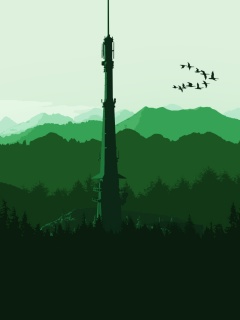 Зеленые горы обои