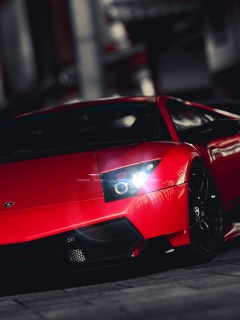 Красная ламборджини мурселаго обои