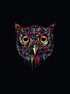 Векторная совиная голова обои