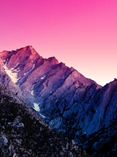 Розовые горы обои