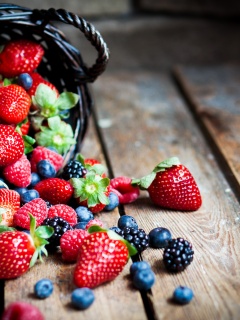 Ягодное лукошко обои