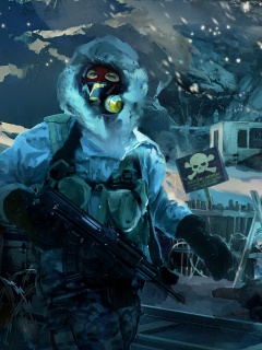 Снежно и опасно обои