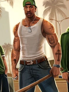 Герои с Грув стрит обои