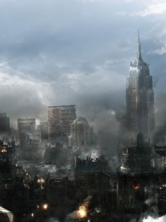 Город после ядерного взрыва обои