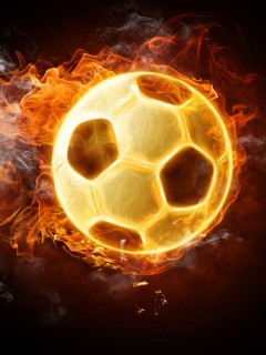 Огненный мяч обои
