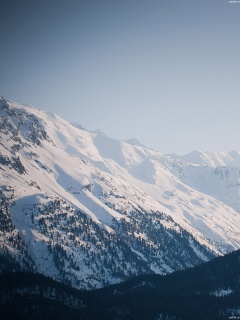 Горные вершины зимой обои