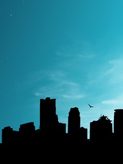 Ночной город обои