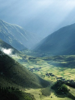 Горная долина обои