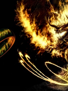 Балрог и Кольцо Всевластия обои