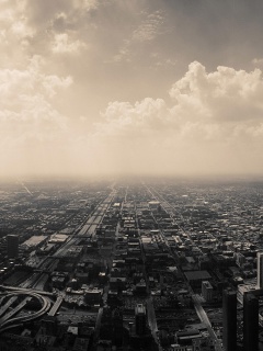 Город: вид сверху обои