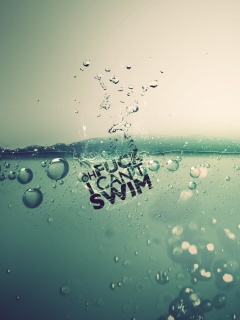 О чёрт, я не умею плавать! обои