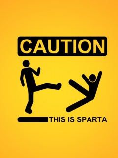 Осторожно, это Спарта обои
