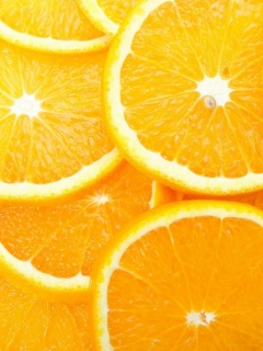 Апельсиновые дольки обои