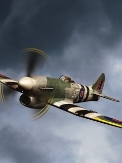 Истребитель времён Второй Мировой Войны обои