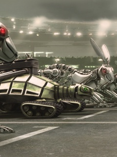 Роботы на старте обои